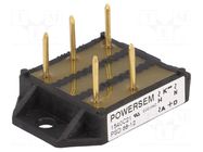 Bridge rectifier: three-phase; Urmax: 1.2kV; If: 86A; Ifsm: 530A POWERSEM