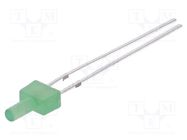 LED; 2mm; green; 330÷500mcd; 90°; Front: flat; 2.8÷3.6V; 4.8x2.5mm OPTOSUPPLY