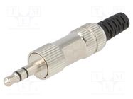 Connector: Jack 3,5mm; plug; male; stereo,with strain relief 