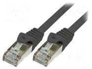 Patch cord; RJ45 plug,both sides; F/UTP; 5e; stranded; CCA; PVC LOGILINK