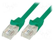 Patch cord; RJ45 plug,both sides; U/UTP; 5e; stranded; CCA; PVC LOGILINK