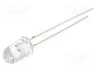 LED; 5mm; yellow; 1120÷1560mcd; 30°; Front: convex; 5VDC OPTOSUPPLY