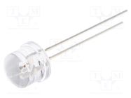 LED; 8mm; yellow; 1560÷2180mcd; 100°; Front: convex; No.of term: 2 OPTOSUPPLY