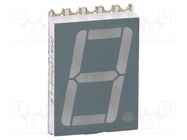 Display: LED; 7-segment; 14.22mm; 0.56"; No.char: 1; red; 5÷25mcd OPTOSUPPLY