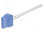 LED; rectangular; 1.8x7.05mm; blue; 220÷330mcd; 30°; Front: flat 