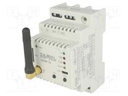 GSM module controller; for DIN rail mounting; 230VAC; NO x2 ZAMEL