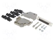 Connector: D-Sub; PIN: 25; plug; female; soldering; for cable; black ENCITECH