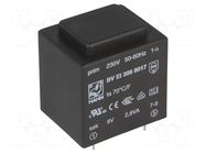 Transformer: encapsulated; 2.8VA; 230VAC; 9V; 311mA; PCB; BVEI HAHN