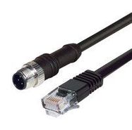 SENSOR CORD, M12 PLUG-RJ45 PLUG, 16.4FT