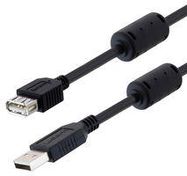 USB CABLE, 2.0, A PLUG-A RCPT, 1M