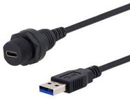 USB CABLE, 3.0, A PLUG-TYPE C RCPT, 1M