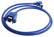 USB CABLE, 3.0, B R/A PLUG-B RCPT, 500MM