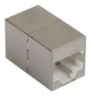 ADAPTOR, 8POS, CAT6, RJ45 JACK-JACK