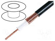 Wire: coaxial; RG213/U; stranded; Cu; PVC; black; 10.3mm HELUKABEL