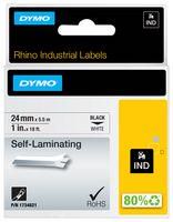 LABELS, PRINTER, 5M X 24MM, BLK/WHT