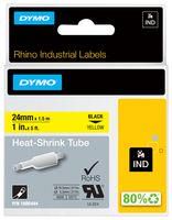 LABELS, PRINTER, 1.5M X 24MM, BLK/YLW