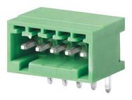 TERMINAL BLOCK, R/A HEADER, 5POS, TH