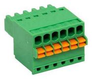 TERMINAL BLOCK, PLUGGABLE, 6POS, 20AWG