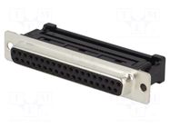 Connector: D-Sub; PIN: 37; plug; female; for ribbon cable; IDC NINIGI