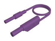 TEST LEAD, 4MM PLUG TO SKT, VIOLET, 1M