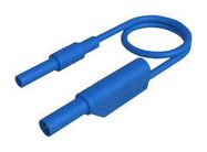 TEST LEAD, 4MM PLUG TO SKT, BLUE, 2M