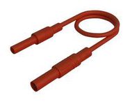 TEST LEAD, 4MM PLUG TO SKT, RED, 250MM