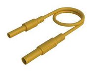 TEST LEAD, 4MM PLUG - SKT, YELLOW, 250MM