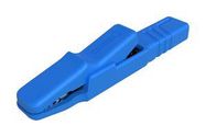 CONNECTOR, CROCODILE CLIP, BLUE, 9.5MM