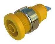 CONNECTOR, 4MM SOCKET, YELLOW, 25A, QC