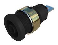 CONNECTOR, 4MM SOCKET, BLACK, 32A, QC