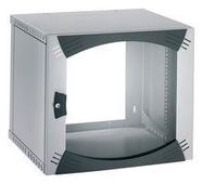 19" WALL CABINET, 6U, STEEL, LIGHT GREY