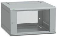 19" WALL CABINET, 6U, STEEL, LIGHT GREY