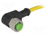 Cable: for sensors/automation; M12; PIN: 4; angled; 1.5m; plug; 4A MURRELEKTRONIK