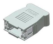 D SUB BACKSHELL, 90/180DEG, DE, ABS