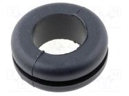 Grommet; Ømount.hole: 12.5mm; Øhole: 9.5mm; black; -40÷135°C ESSENTRA