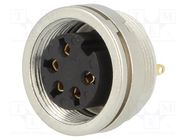 Connector: M16; socket; female; soldering; PIN: 5; 5A; 250V; IP40 LUMBERG