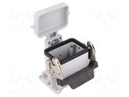 Enclosure for connectors: HDC; size 44.27; with latch; PG16 ILME