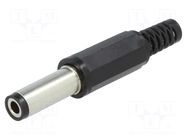 Connector: DC supply; plug; female; 500mA; straight; for cable LUMBERG