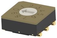 ROTARY CODED SW, 10POS, 0.02A/20V, SMD