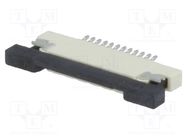 Connector: FFC/FPC; horizontal; PIN: 12; top contacts,ZIF; SMT ADAM TECH