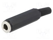 Connector: Jack 6,3mm; plug; female; stereo,with strain relief LUMBERG