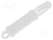 Assembly stud; polyamide; L: 12.7mm; latch/latch; Ø2: 2.54mm 