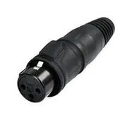 XLR CONN, RCPT, 3POS, CABLE