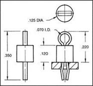 TEST POINT, PCB, THROUGH HOLE