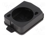 Socket cover; XLR sockets; IP42; XLR standard; 19x24mm NEUTRIK