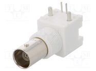 Connector: BNC; socket; female; angled 90°; 50Ω; THT; tinned TE Connectivity