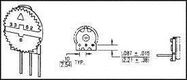 TRIMMER POTENTIOMETER, 1KOHM 1TURN THROUGH HOLE