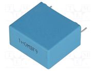 Capacitor: polypropylene; X2; 1uF; 13.5x23x26mm; THT; ±20%; 22.5mm KEMET