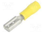 Terminal: flat; 2.8mm; 0.8mm; female; 0.2÷0.5mm2; crimped; yellow JST