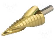 Drill bit; Ø: 6÷32mm; high speed steel; thin tinware; Steps: 14 C.K